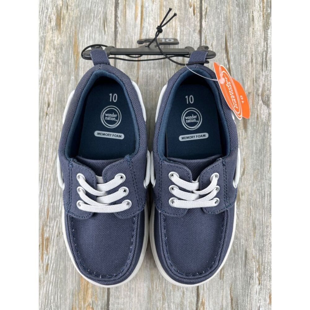 Toddler Boys Casual Slip-On Boat Shoes Size 10